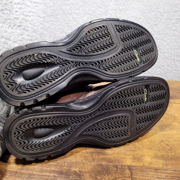 Clarks Men Brown Leather Lace Up Oxford Dress Shoes Size 9.5M 70852 - Picture 6 of 9